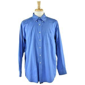 Club Room Button Down Shirt XL Blue